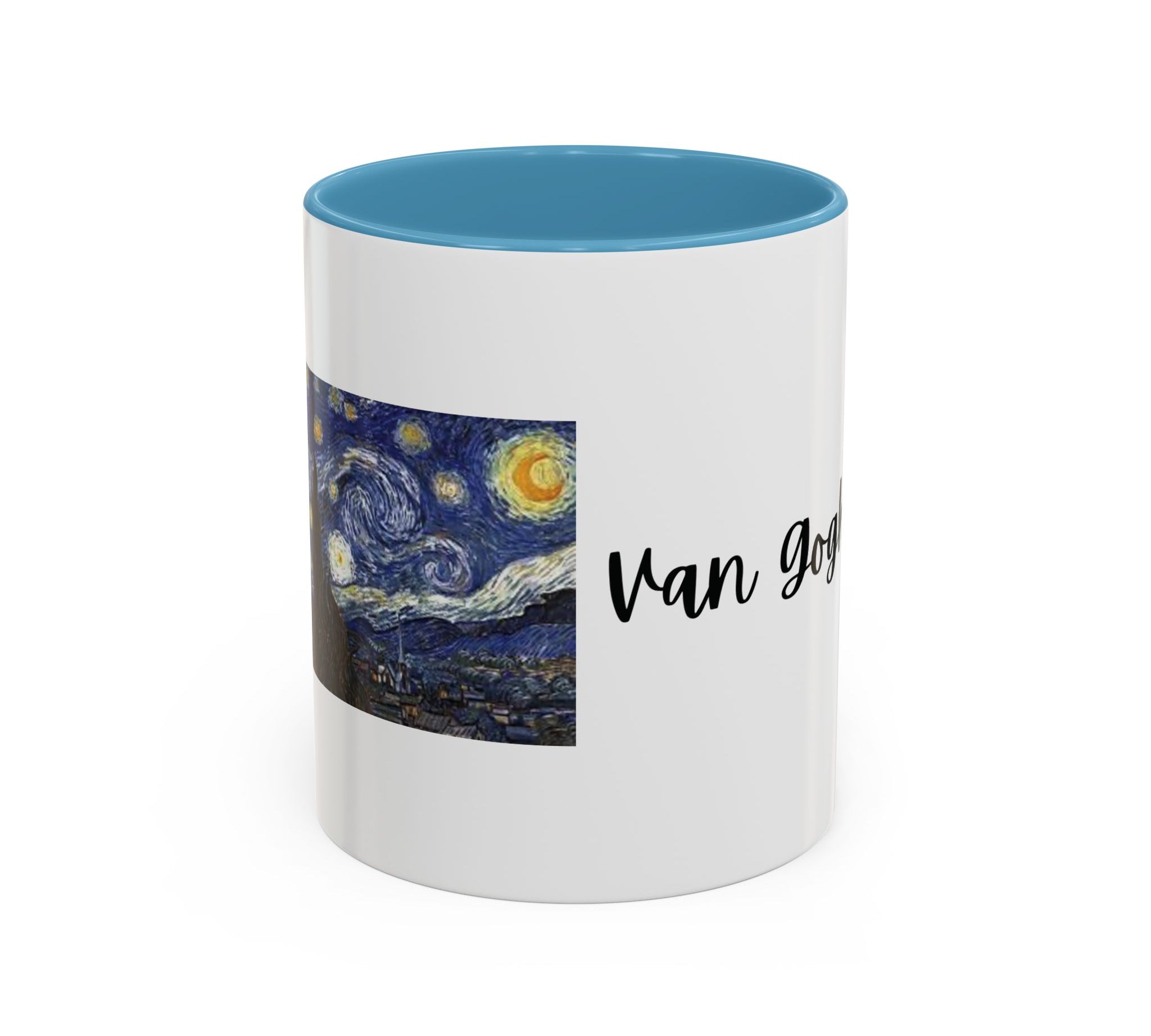 Coffee Mug - Van Gogh Loves Tea and Swimming Design - 11, 15oz