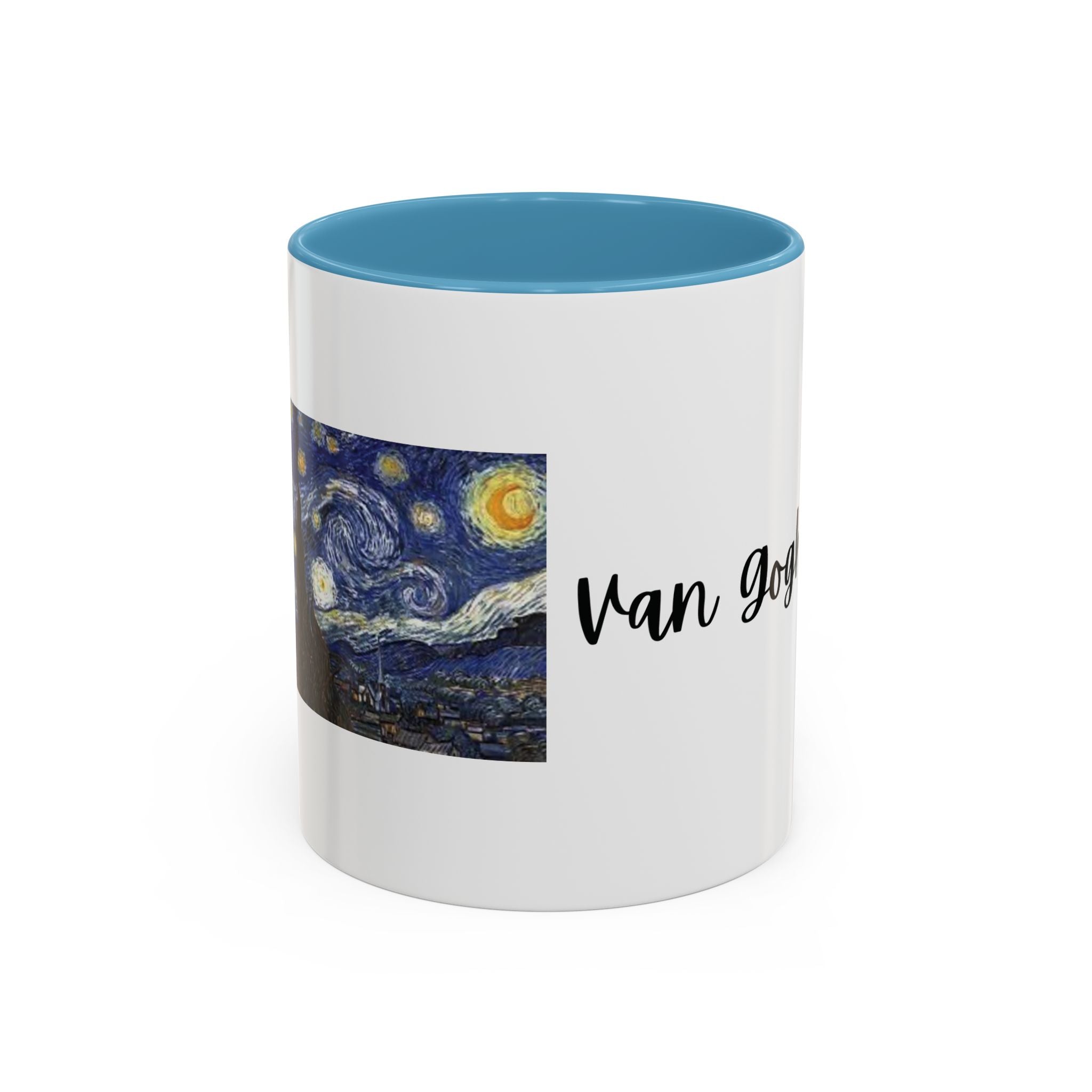 Coffee Mug - Van Gogh Loves Tea and Swimming Design - 11, 15oz