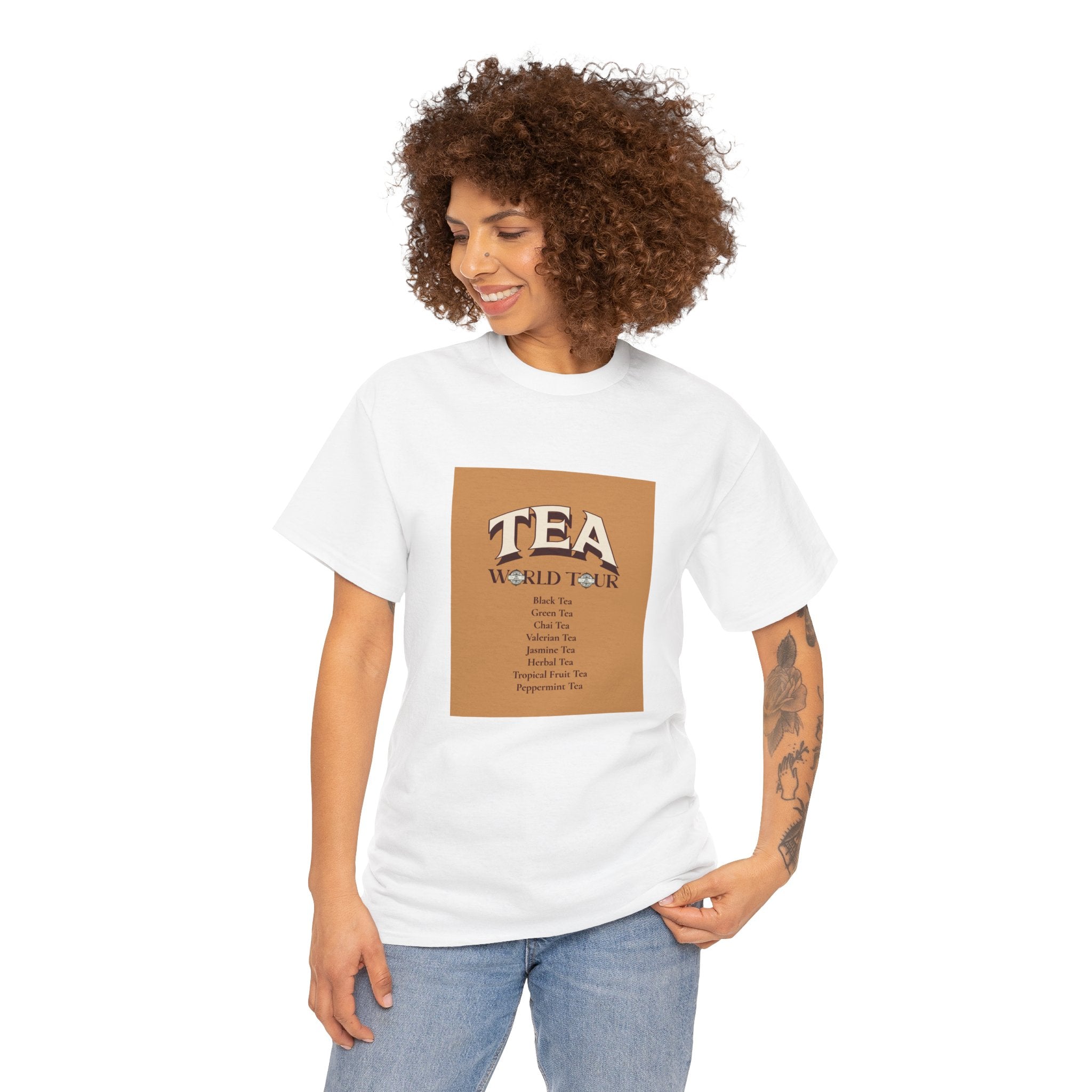 Unisex Heavy Cotton Tee (WORLD TEA TOUR)