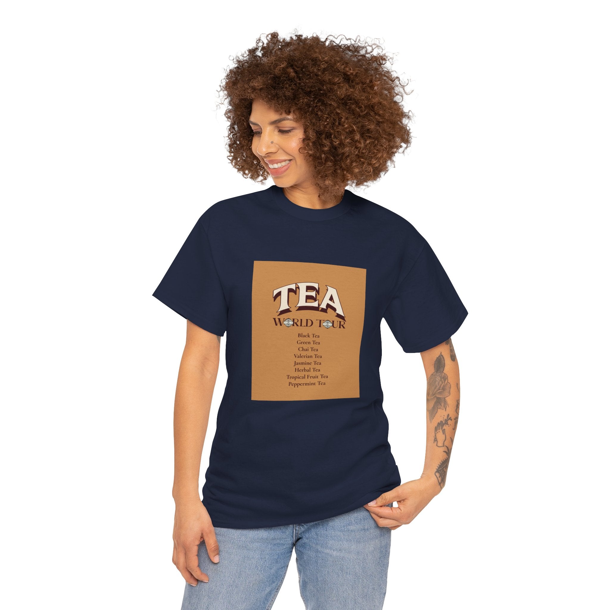 Unisex Heavy Cotton Tee (WORLD TEA TOUR)