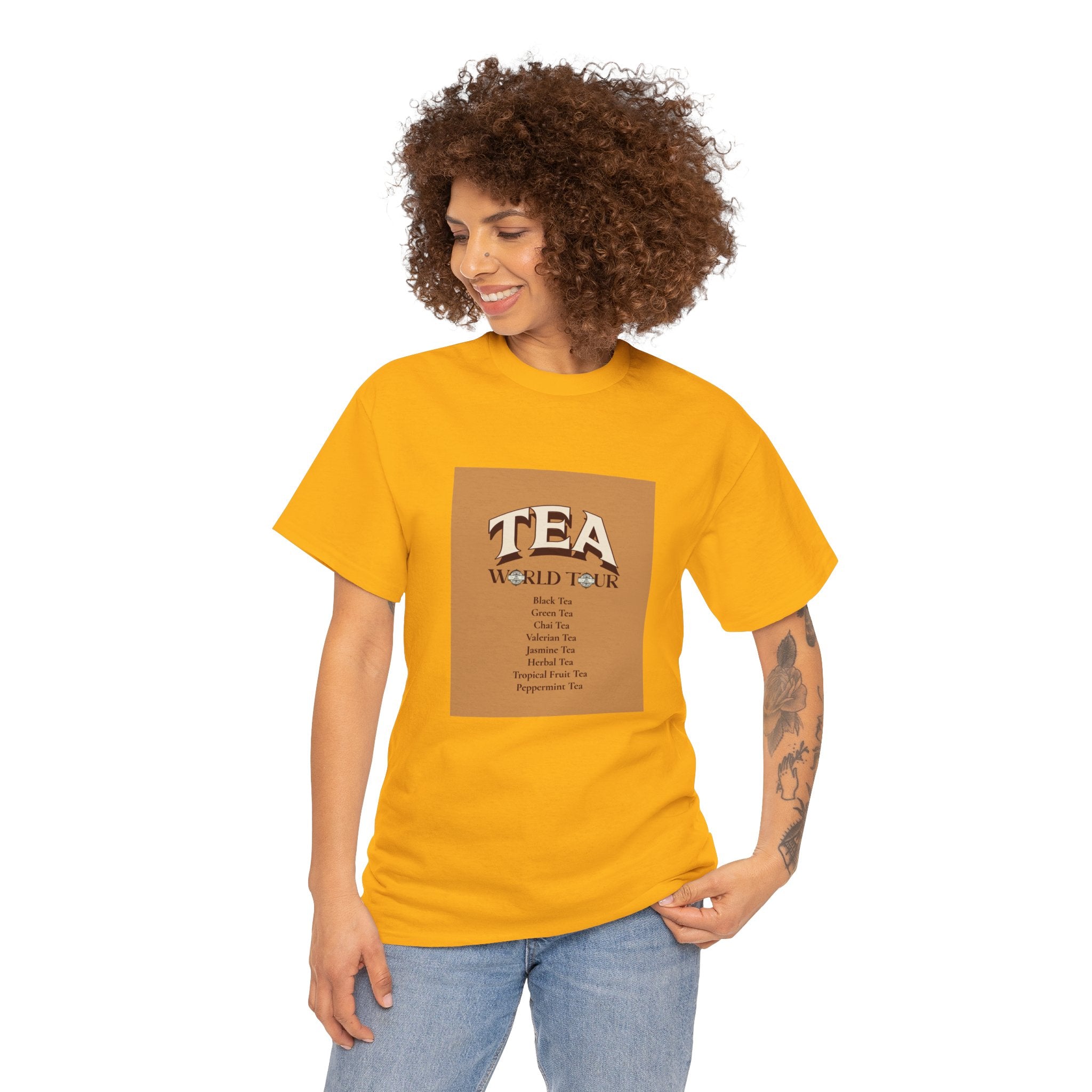 Unisex Heavy Cotton Tee (WORLD TEA TOUR)