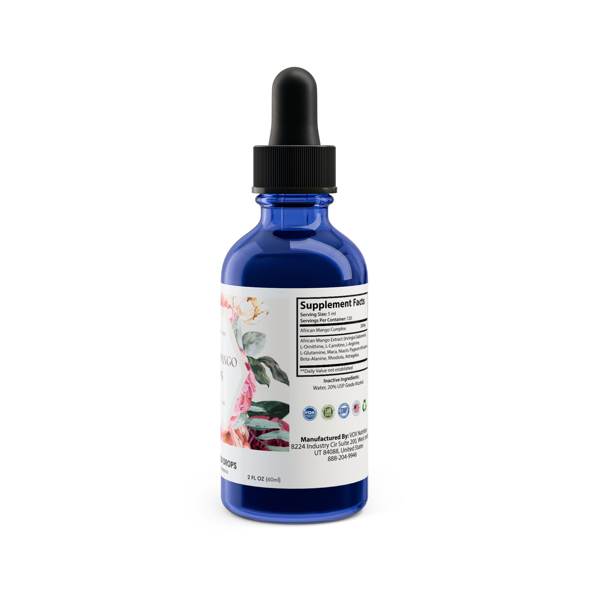 African Mango Drops Supplement (60ml, 2fl.oz)