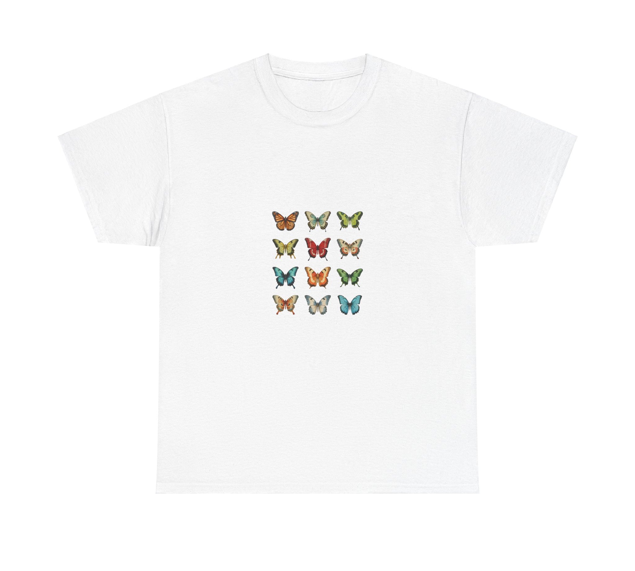 Unisex Heavy Cotton Tee (BUTTERFLIES)