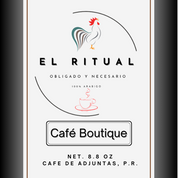 "EL RITUAL" CAFE DE ADJUNTAS-8.8 OZ-TUESTE OSCURO EUROPEO-GROUND O MOLIDO TIPO ESPRESSO