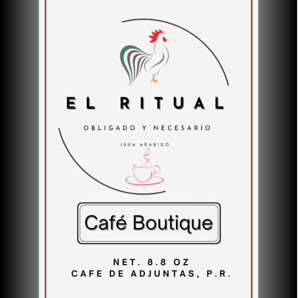 "EL RITUAL" CAFE DE ADJUNTAS-8.8 OZ-TUESTE OSCURO EUROPEO-GROUND O MOLIDO TIPO ESPRESSO