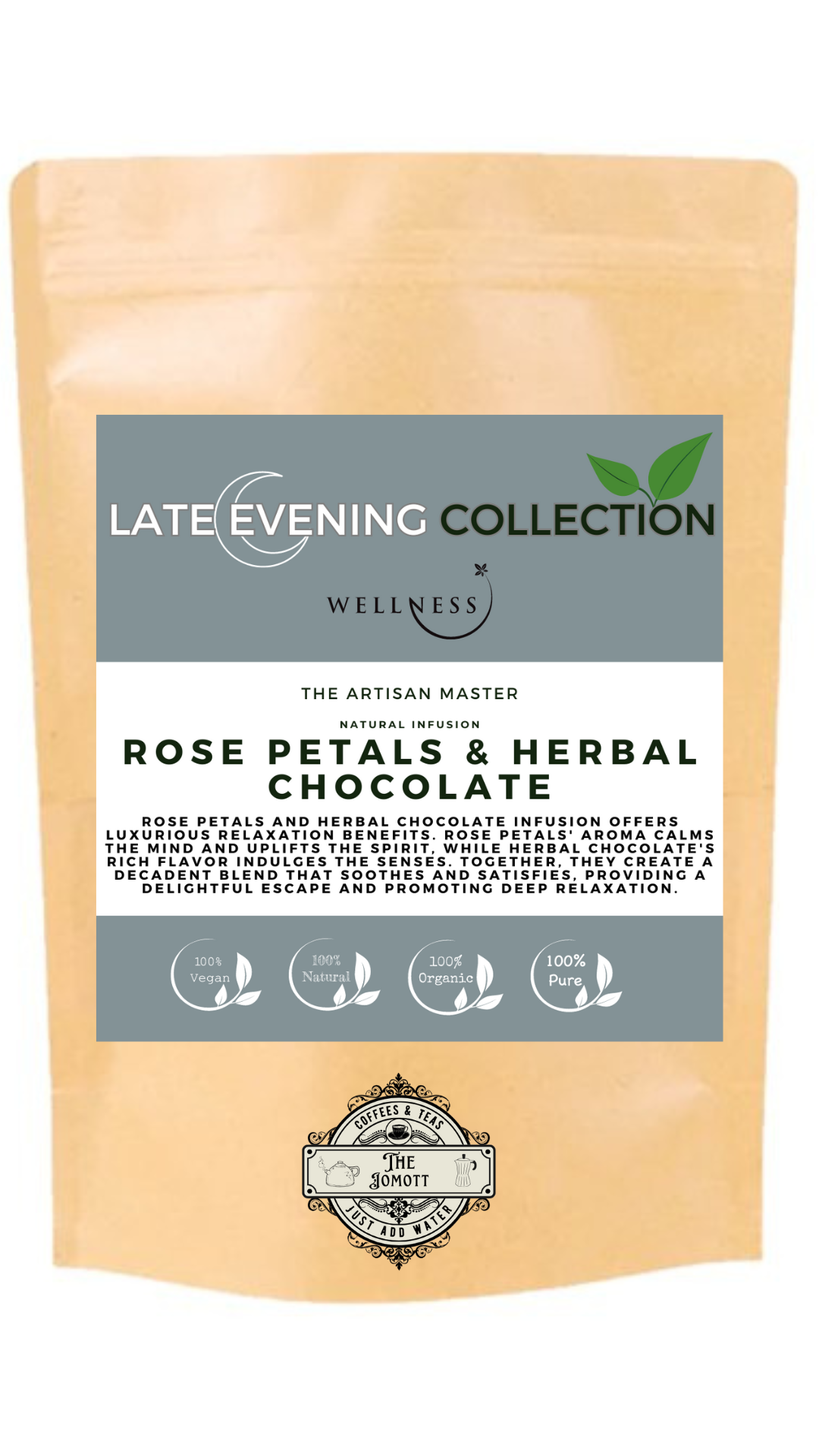 PINK ROSE PETALS & HERB CHOCOLATE INFUSION (SLEEP)