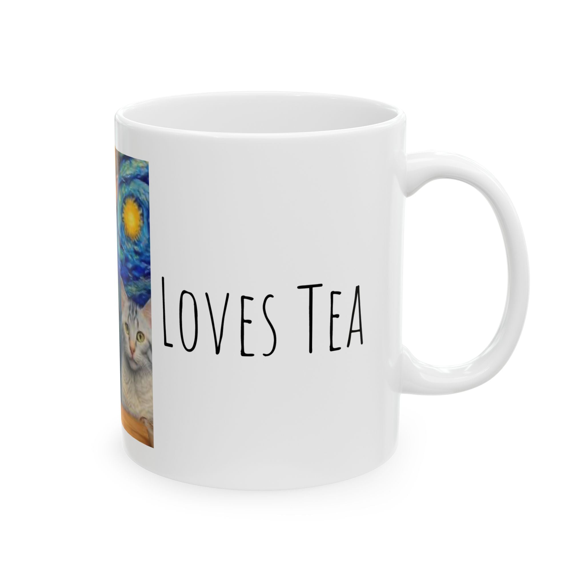 Mug - Van Gogh Loves Tea Ceramic Mug (11oz, 15oz)