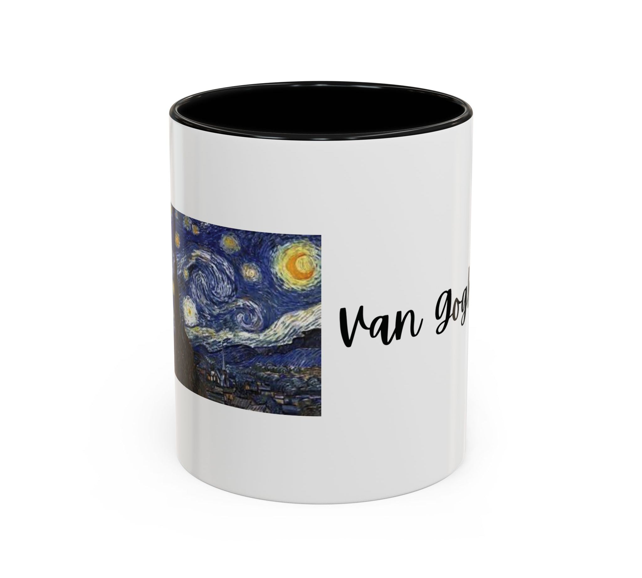 Coffee Mug - Van Gogh Loves Tea and Swimming Design - 11, 15oz