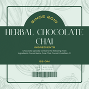 HERBAL CHOCOLATE CHAI (53 Gms)- 2 OZ- LOWER BAD CHOLESTEROL