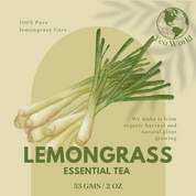 LEMONGRASS TEA PURE INFUSION (53 Gms) 2 Oz- BOOSTING ORAL HEALTH-RELIEVING BLOATING